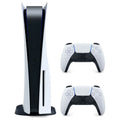 Restored Sony  Playstation 5 Disc Version with Extra DualSense Wireless Controller, Black and White (Refurbished)