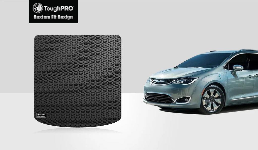 ToughPRO - Cargo Mat Compatible with  Grand Caravan - All Weather Heavy Duty (Made in ) - Black Rubber - 2014