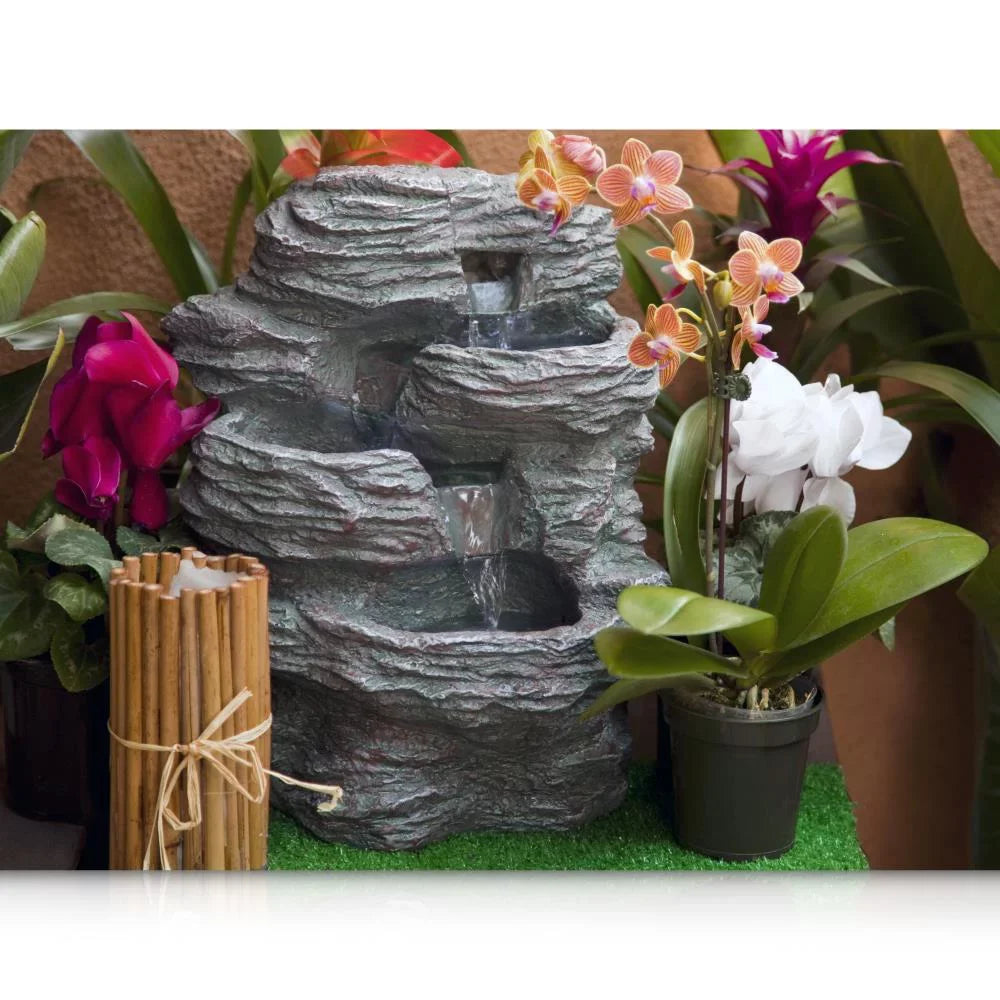 Serene Life  - Water Fountain - Relaxing Tabletop Water Feature Decoration