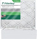 Filterbuy 20x24x4  8 Pleated   Furnace Air Filters (3-Pack)