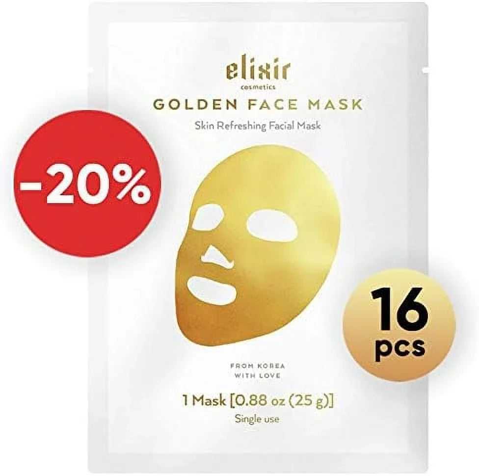 Elixir Premium Lab Collagen Sheet Mask - Anti Aging Face Mask 1 Count (Pack of 1)