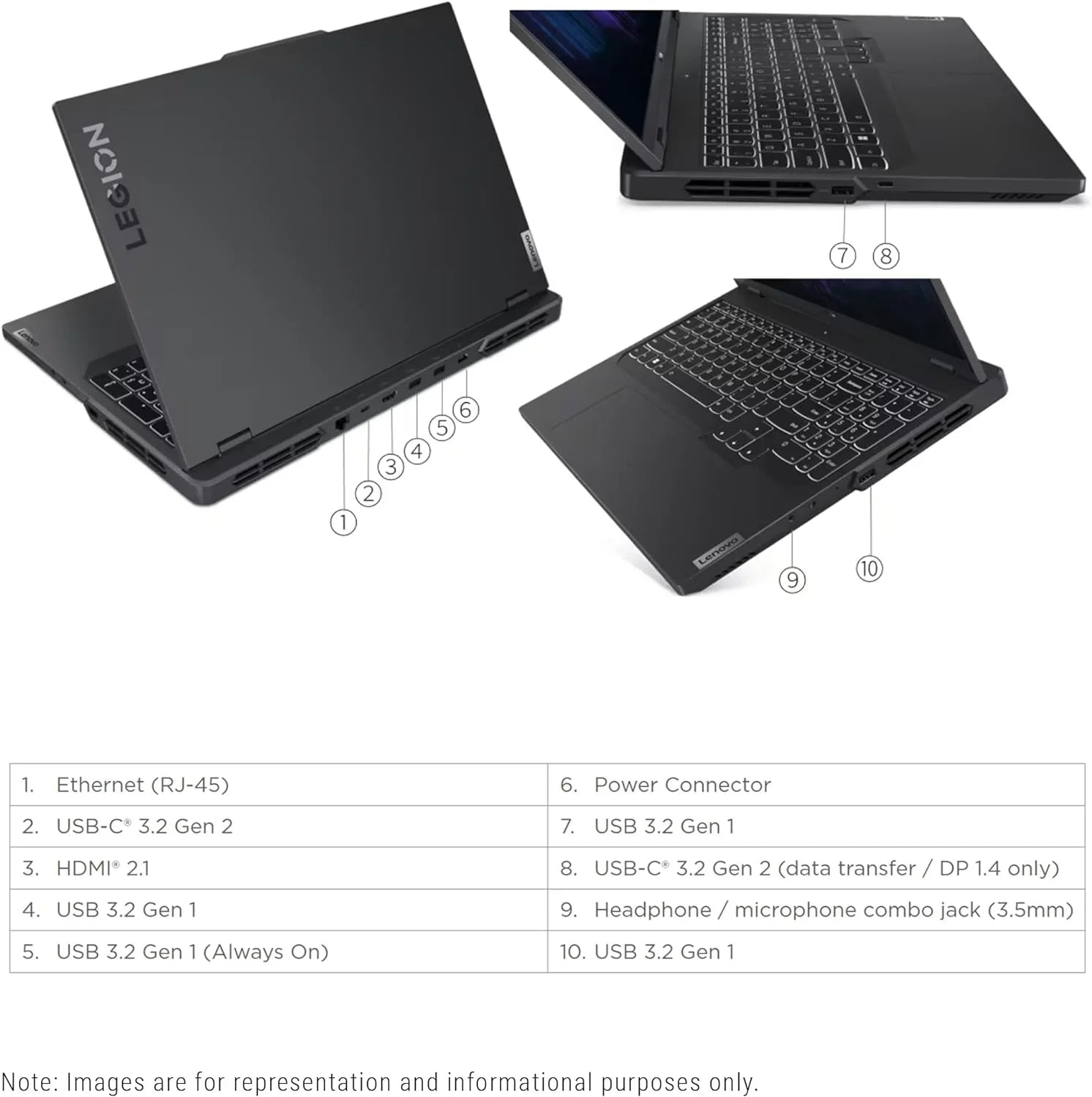 Lenovo Legion Pro 5i Gaming Laptop, 13th Gen Intel Core i7-13700HX, 16   Ram, 512  PCIe , 16" (2560x1600), Nvidia Geforce  4060, Windows 11 Home