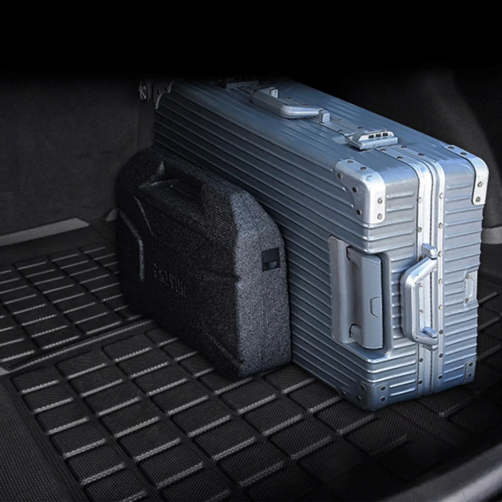Tesla Model  Storage Mat and Cargo Liners, Tesla Model  Accessories, All Weather Trunk Mat, Waterproof Rear Cargo Mat Custom Fit for Tesla, Heavy Duty Floor Mats