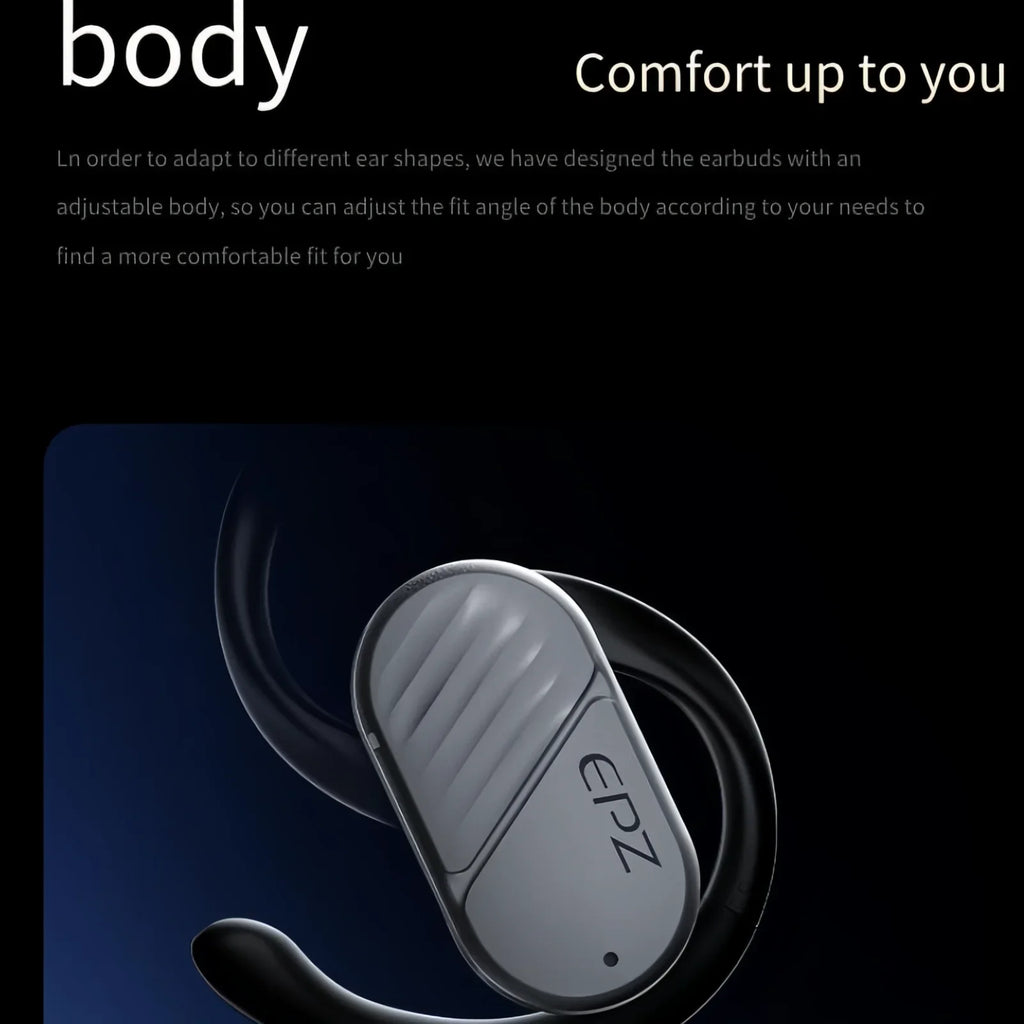 Wireless Earbuds, Bluetooth Headset with Microphone ,  Waterproof, Epz Bone Conduction Headphones for Sports and Work