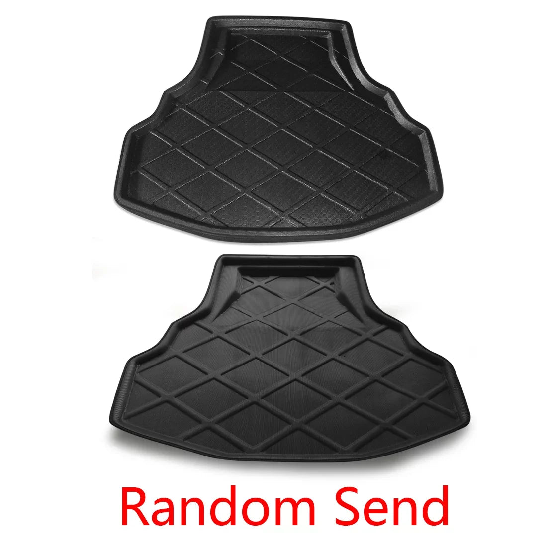 Unique Bargains Black Rear Trunk Tray Boot Liner Cargo Floor Mat Cover for Honda Accord 8 08-12
