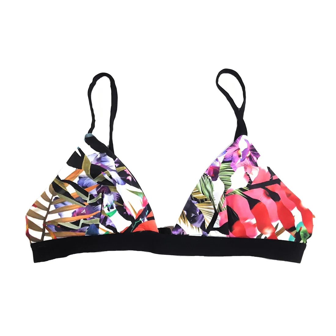 Nicole Miller Triangle Bikini Top, Multi, Large