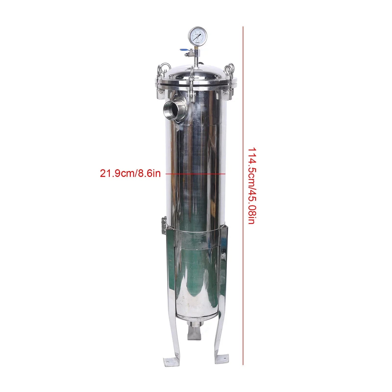 High Pressure Bag Filter Housing 2in  In/Out Stainless Steel 150PSI