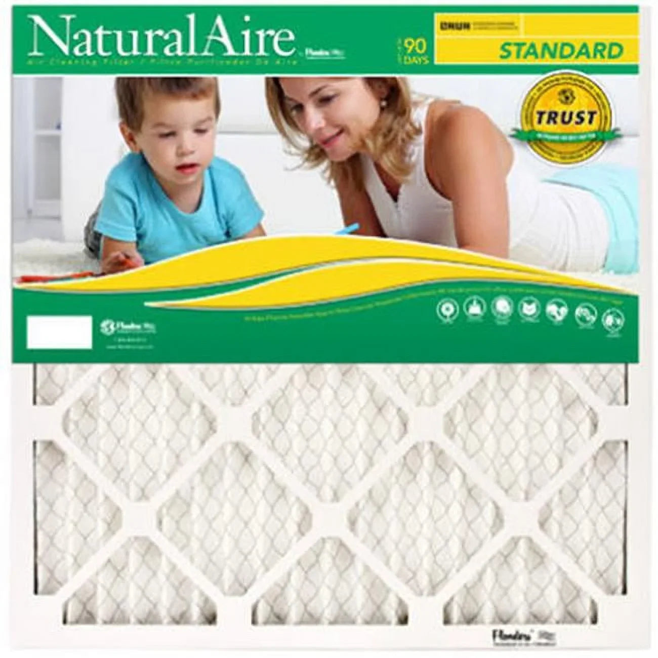 Flanders 84858.012525 25 x 25 in. NaturalAire Standard Pleated Air Filter - Pack Of 12