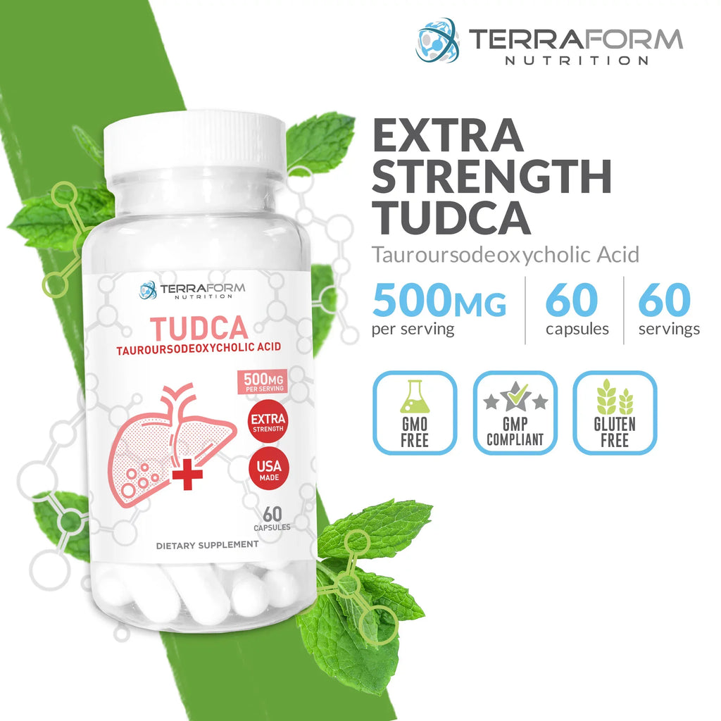 (3 Pack)  (Tauroursodeoxycholic Acid) - 500mg - 180 Capsules - Help Supports Liver Health