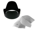 Sony Alpha a6500 Pro Digital Lens Hood (Flower Design) (72mm) + Nw Direct Microfiber Cleaning Cloth.