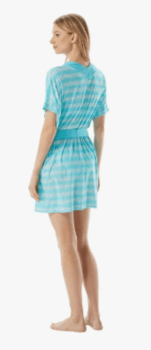 Michael Kors  -Neck Belted Tunic Cover-up,  Medium/Large
