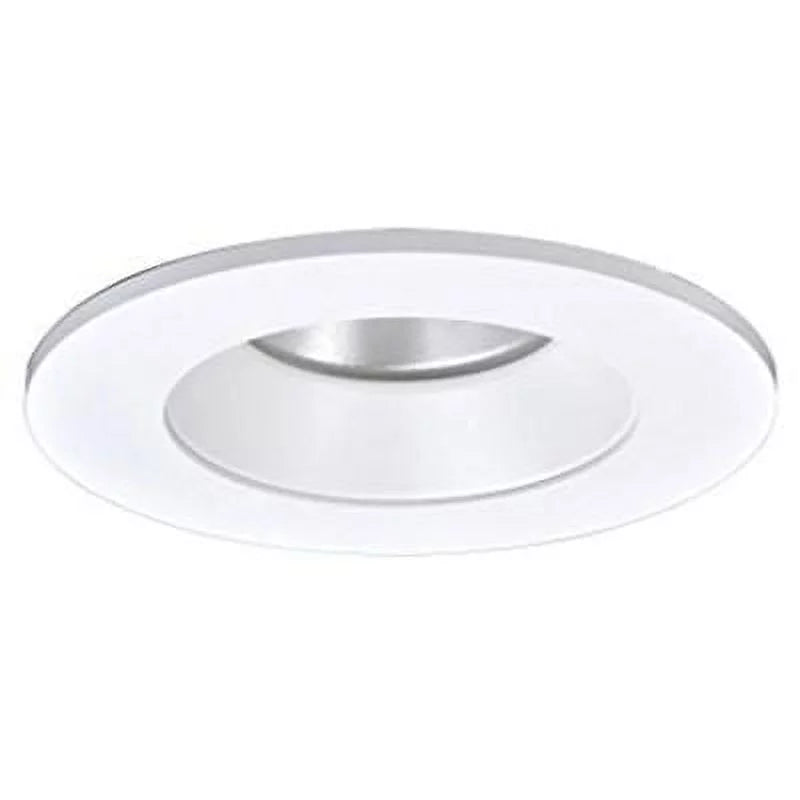 Halo  4 Inch  Regressed Flat Lens Matte White Reflector Trim Round Solite