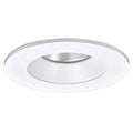 Halo  4 Inch  Regressed Flat Lens Matte White Reflector Trim Round Solite