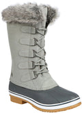 Northside 913019W055XX080 Katsura Insulated Waterproof Winter Boots for Ladies - Light Gray - 8M