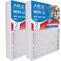 20x25x5 Air Filter  11 Comparable to  1000,  1200 &  7 Compatible with Air Bear 255649-102 Premium  Made 20x25x5 Furnace Filter 2 Pack by     .