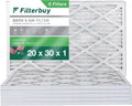 Filterbuy 20x30x1  8 Pleated   Furnace Air Filters (6-Pack)