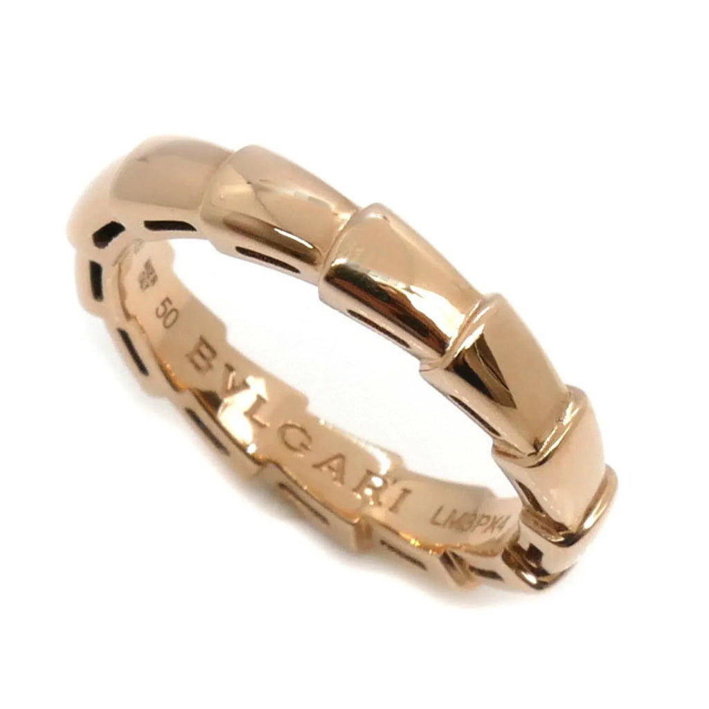 Pre-Owned  Bvlgari  Pink Gold Serpenti Viper Ring 349649 50 4.3g Women's (Good)