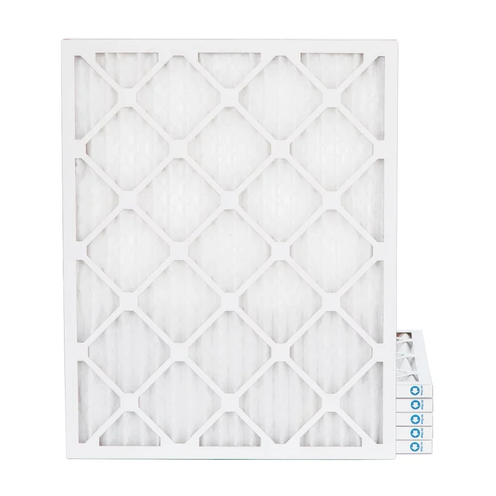 16-3/8 x 21-1/2 x 1  11,  1000 Pleated  Furnace 1" Air Filters by Pamlico. Quantity 6. Actual Size: 16-3/8 x 21-1/2 x 3/4