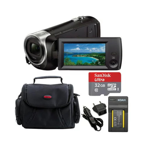 Sony  Handycam Camcorder (Black) with 32GB microSD Card and Accessory Bundle