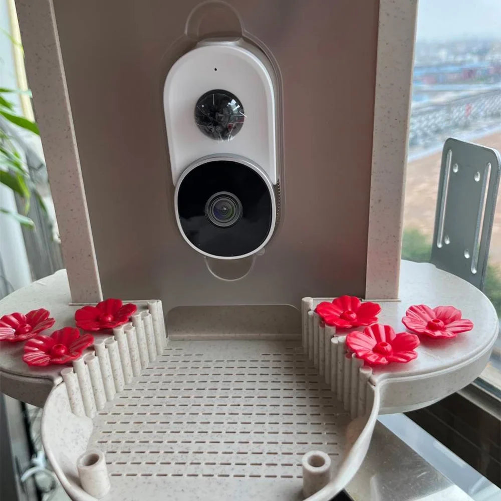 Smart Bird Feeder Camera 1080P Auto Capture Bird Video and Motion Detection Real-time Notification  Identify Bird Species  Waterproof 128G  Cards