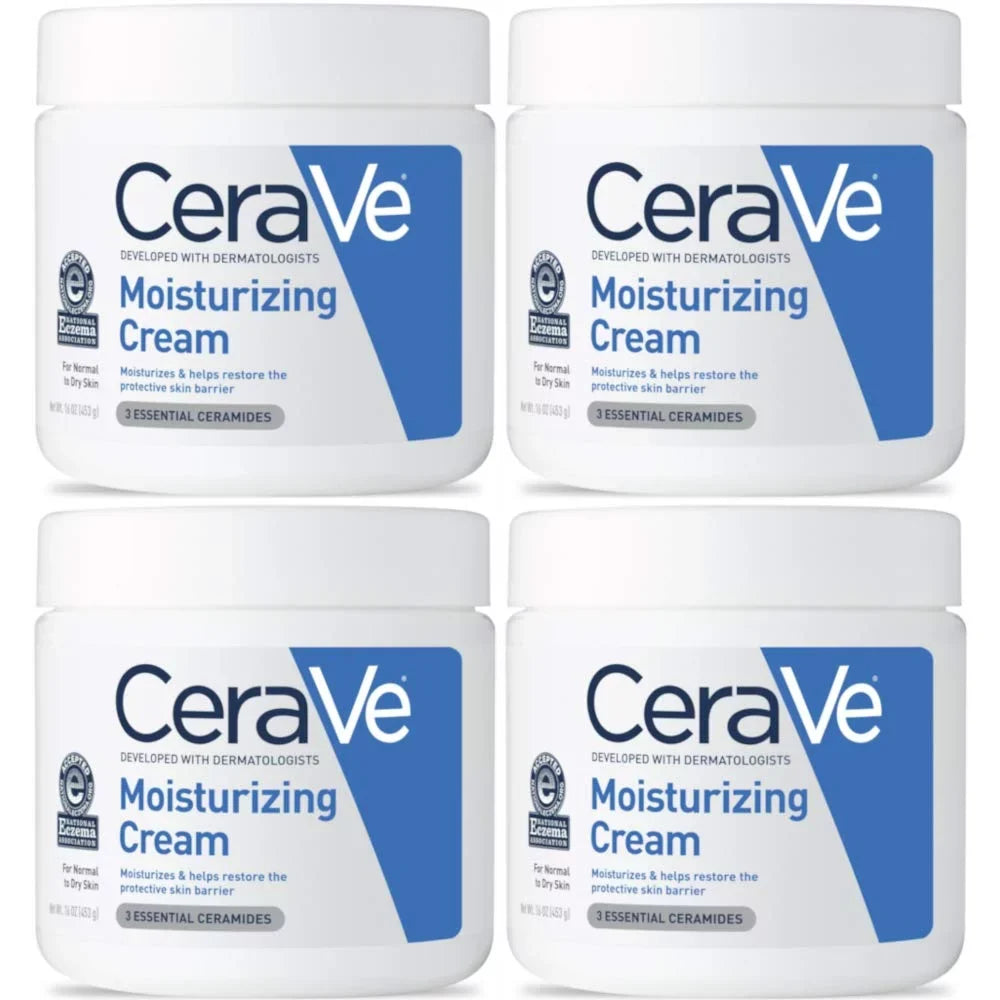 CeraVe Moisturizing Cream - 16 Ounces each (Value Pack of 4)