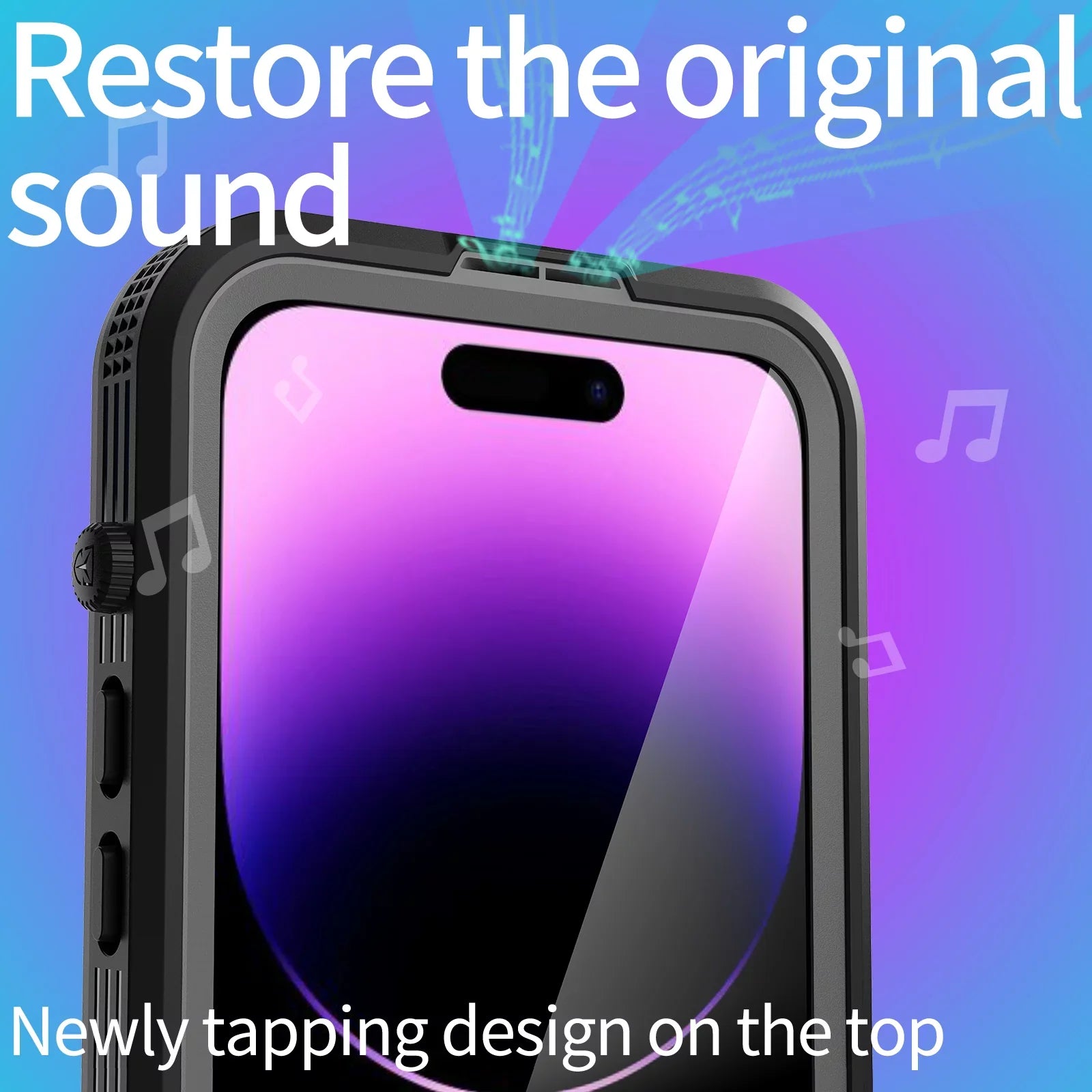for iPhone 14 Pro Max 6.7" Case Waterproof, Built-in 6H Screen Protector [Real 360][ Underwater][14FT Military Dropproof][Dustproof][Compatible with MagSafe] for iPhone 14 Pro Max - Black