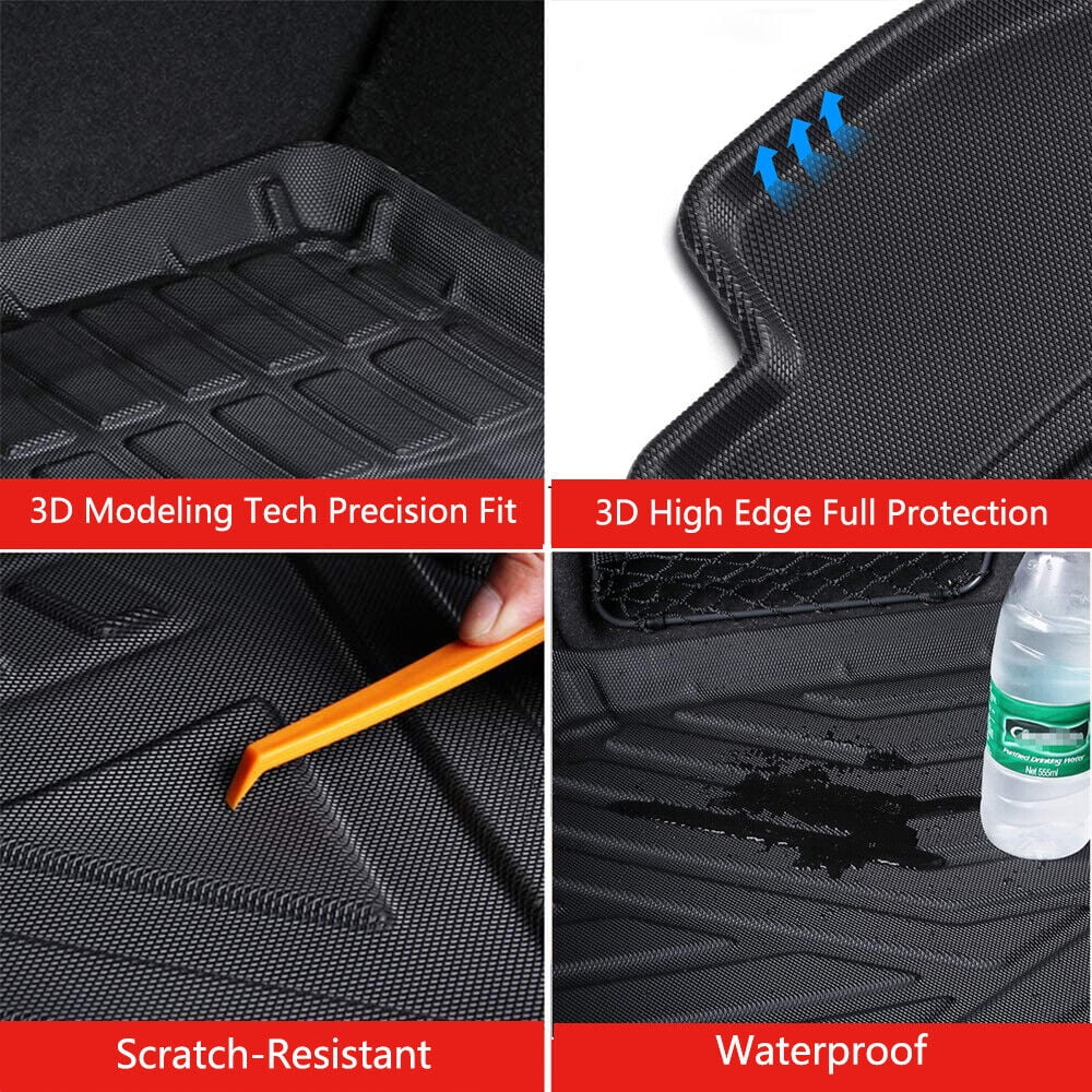 Custom Trunk Liner Cargo Mats for Ford Explorer 2011-2019 Waterproof Non 7-seats Models