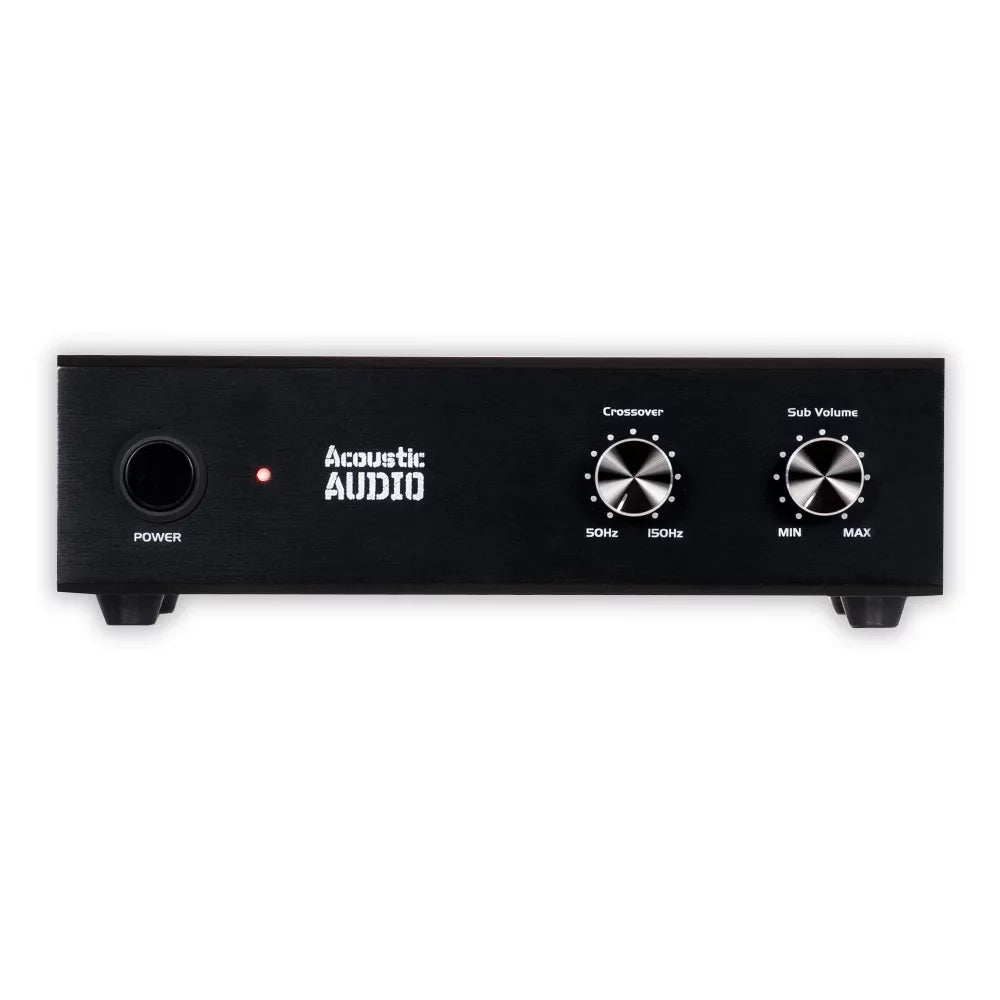 Acoustic Audio - Flush Mount Subwoofers with 10" Speaker and Amps 4 Pack