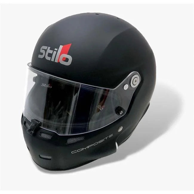 Composite Flat Black Racing Helmet - 2XL
