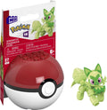 Pokemon Sprigatito Building Toy Kit, Poseable Action Figure with Poke Ball (27 Pieces) for Kids