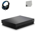 Microsoft Xbox One  1TB, 4K Ultra  Black Console Only with Headset   Bundle Used