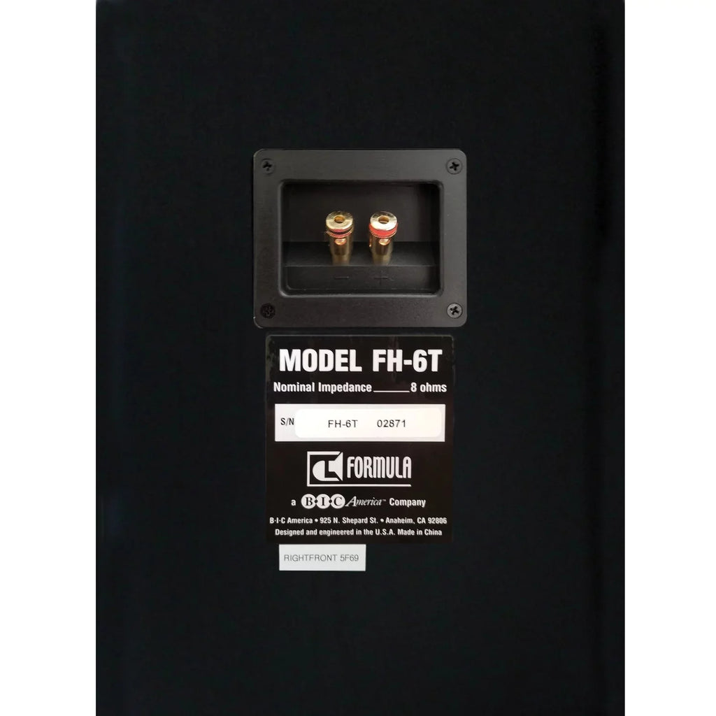Bic America Fh-6t Formula Series Fh-6t Dual 6-1/2-inch 400-watt 2-way Slim Tower Speaker