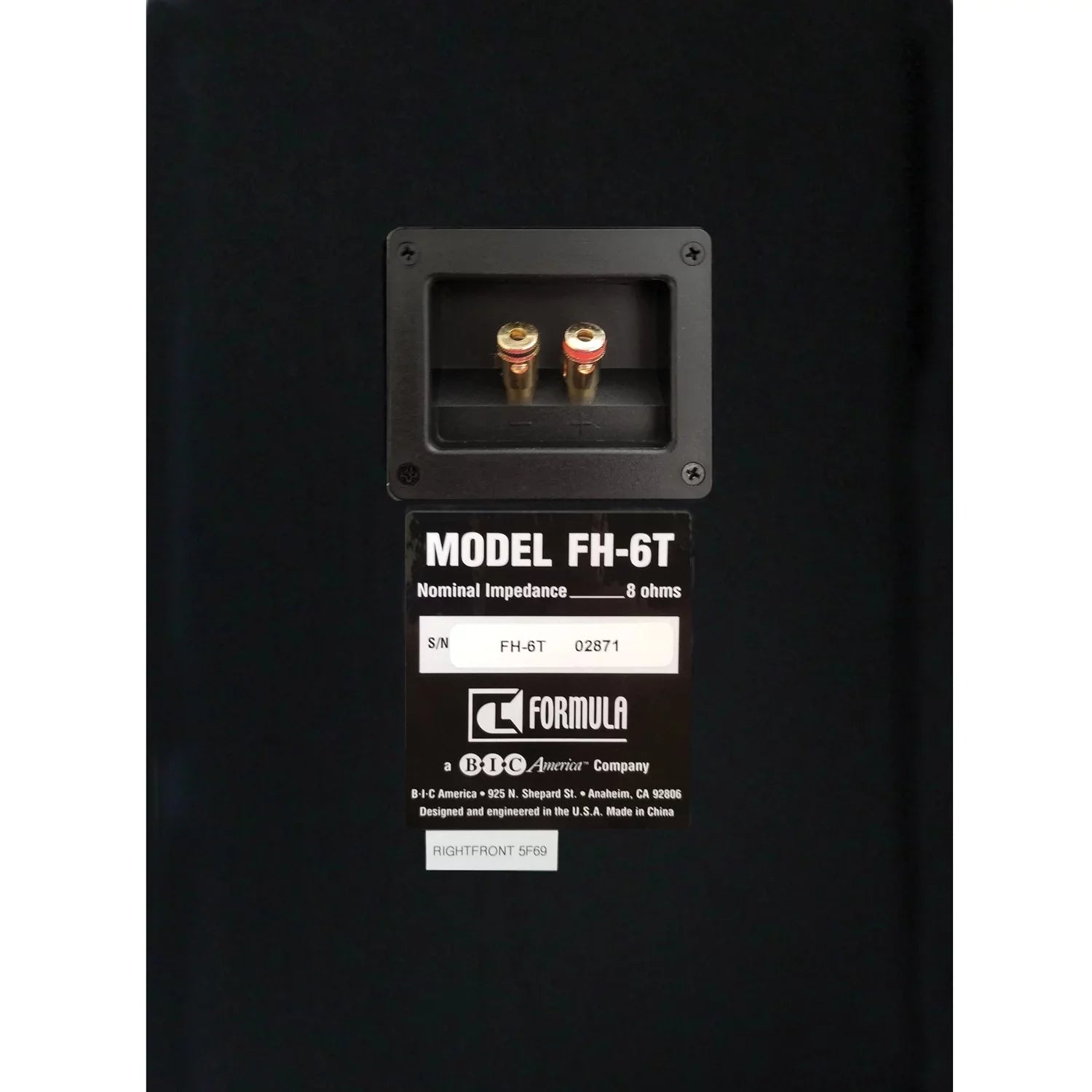 Bic America Fh-6t Formula Series Fh-6t Dual 6-1/2-inch 400-watt 2-way Slim Tower Speaker
