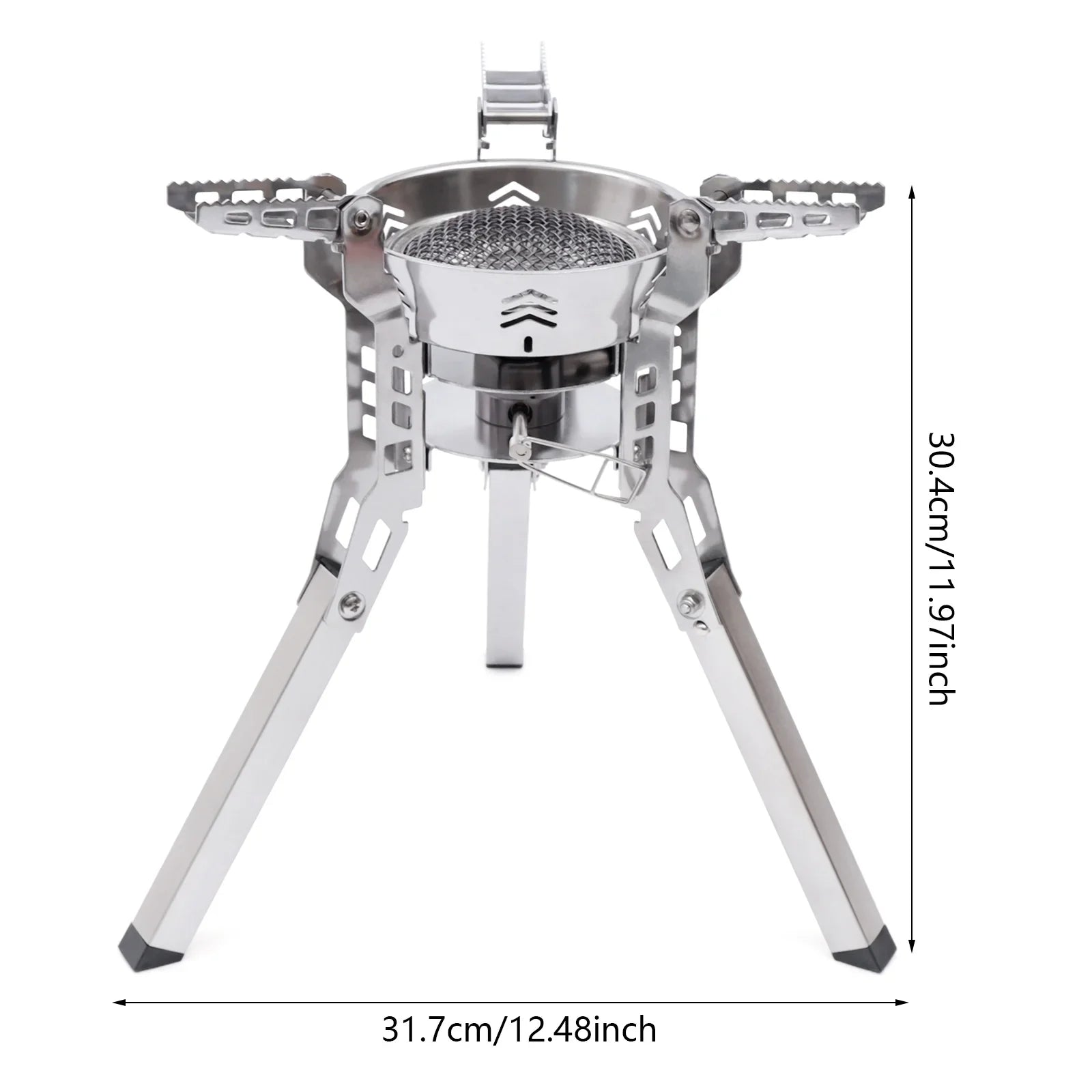 Miumaeov Portable Camping Stove Burner Small Backpack Stoves with Piezo Ignition for Outdoor Camping Hiking Cooking Barbecue Travel