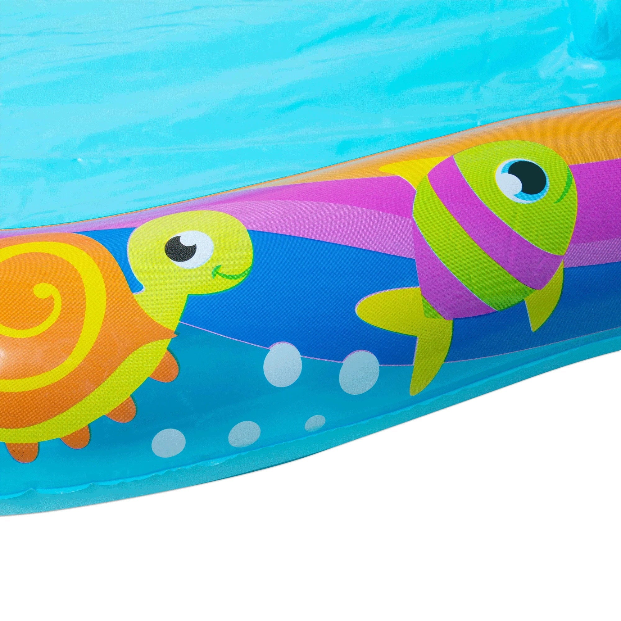 Banzai Shade ' Slide Turtle Inflatable Kiddie Splash Pool with Sprinkler