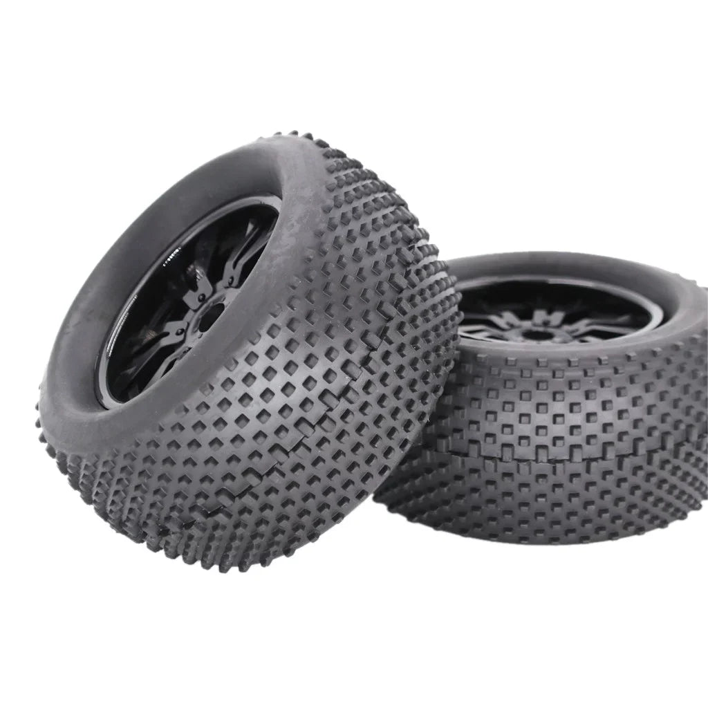 ZiSUGP 2pcs 140mm Truck Wheel Rim and Tire For 1/8 Traxxas    Crawler Car Car Tracks for Men Electric