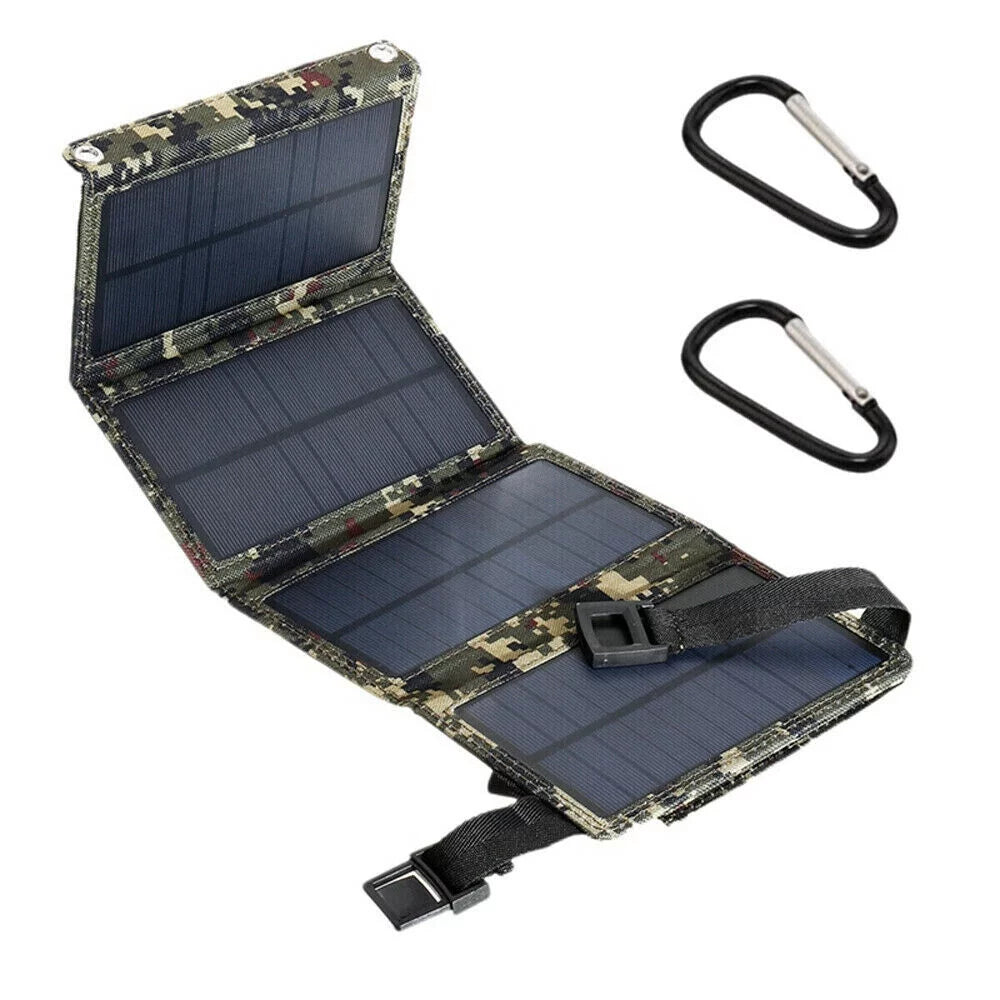 Paddsun Solar Panel Folding Power Bank 80W  Outdoor Camping Hiking Phone Charger