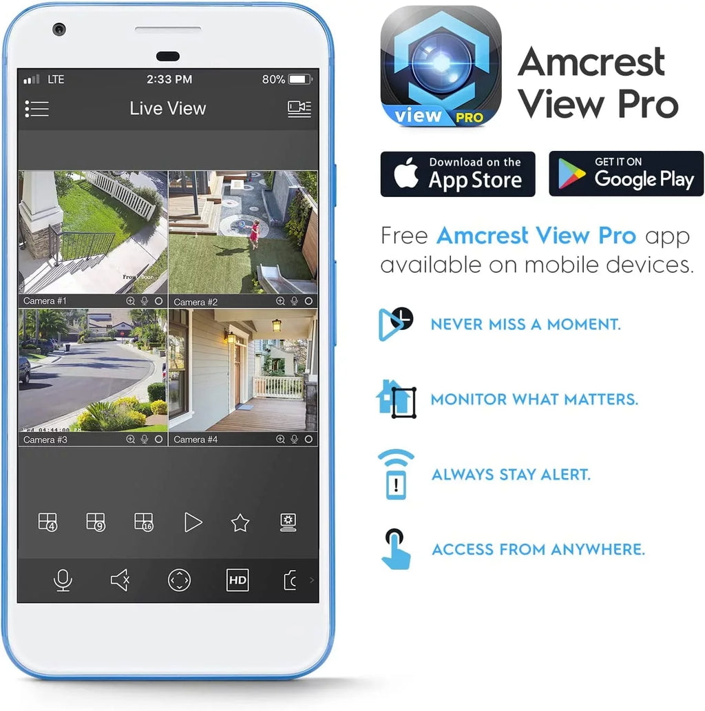 Amcrest 4K  PoE  Camera UltraHD 8MP Security Outdoor Camera,  129°, 49ft Color Nightvision, Human & Vehicle Detection,  Weatherproof, 4K (3840x2160) @15fps, Black, -2796EB-