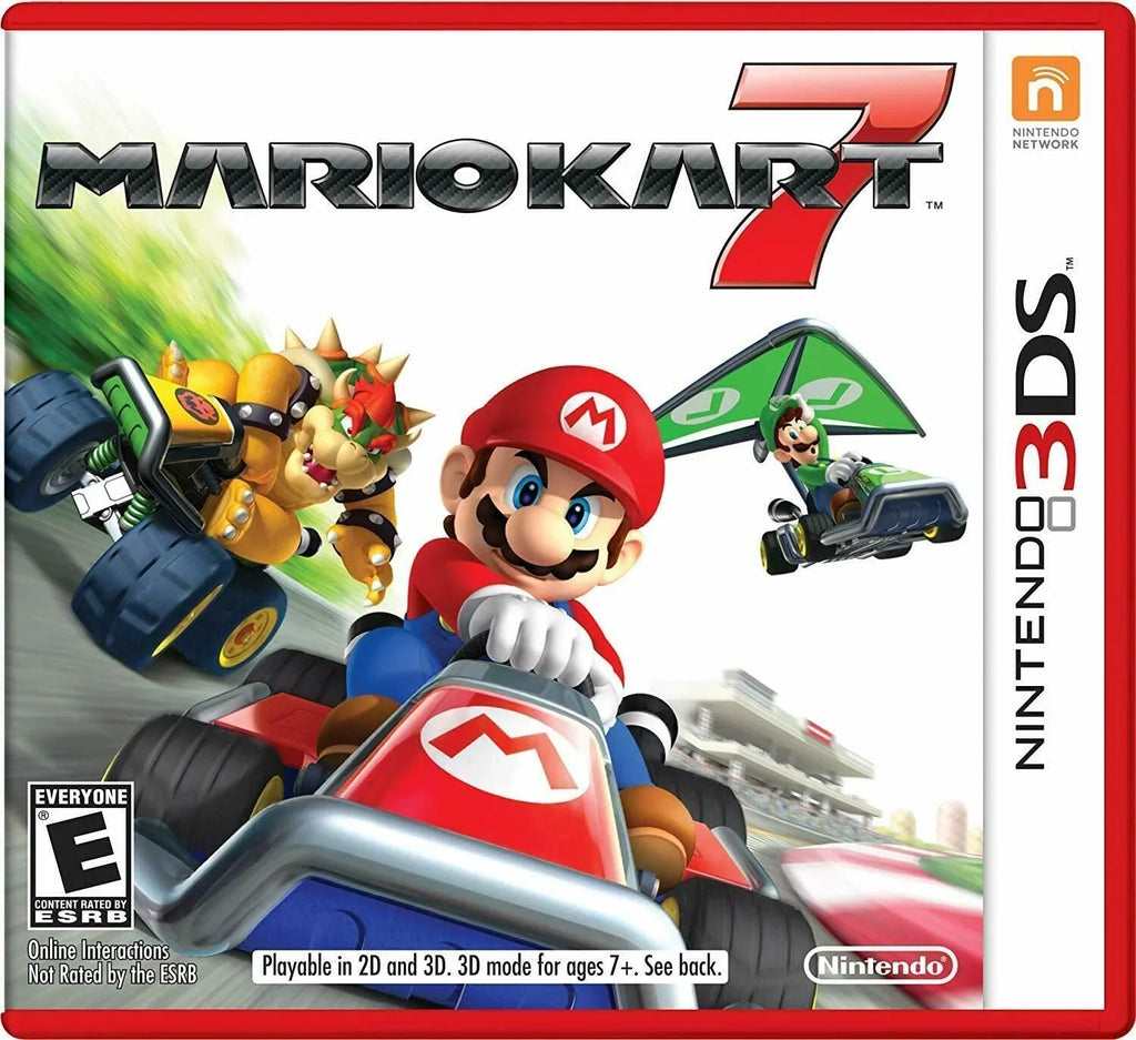 Mario Kart 7 Nintendo 3DS [2DS Luigi 3D 2D Player Fun Online] Brand