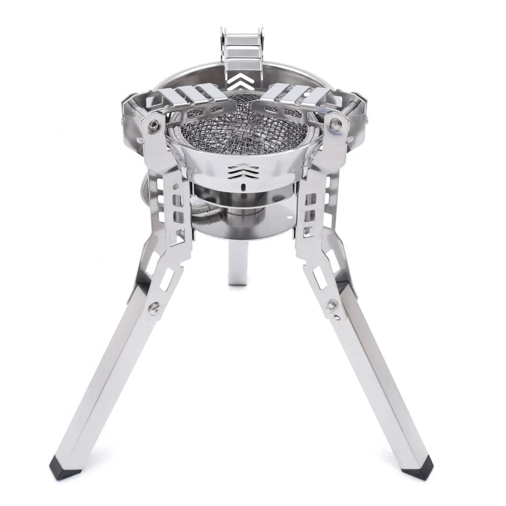 Miumaeov Portable Camping Stove Burner Small Backpack Stoves with Piezo Ignition for Outdoor Camping Hiking Cooking Barbecue Travel