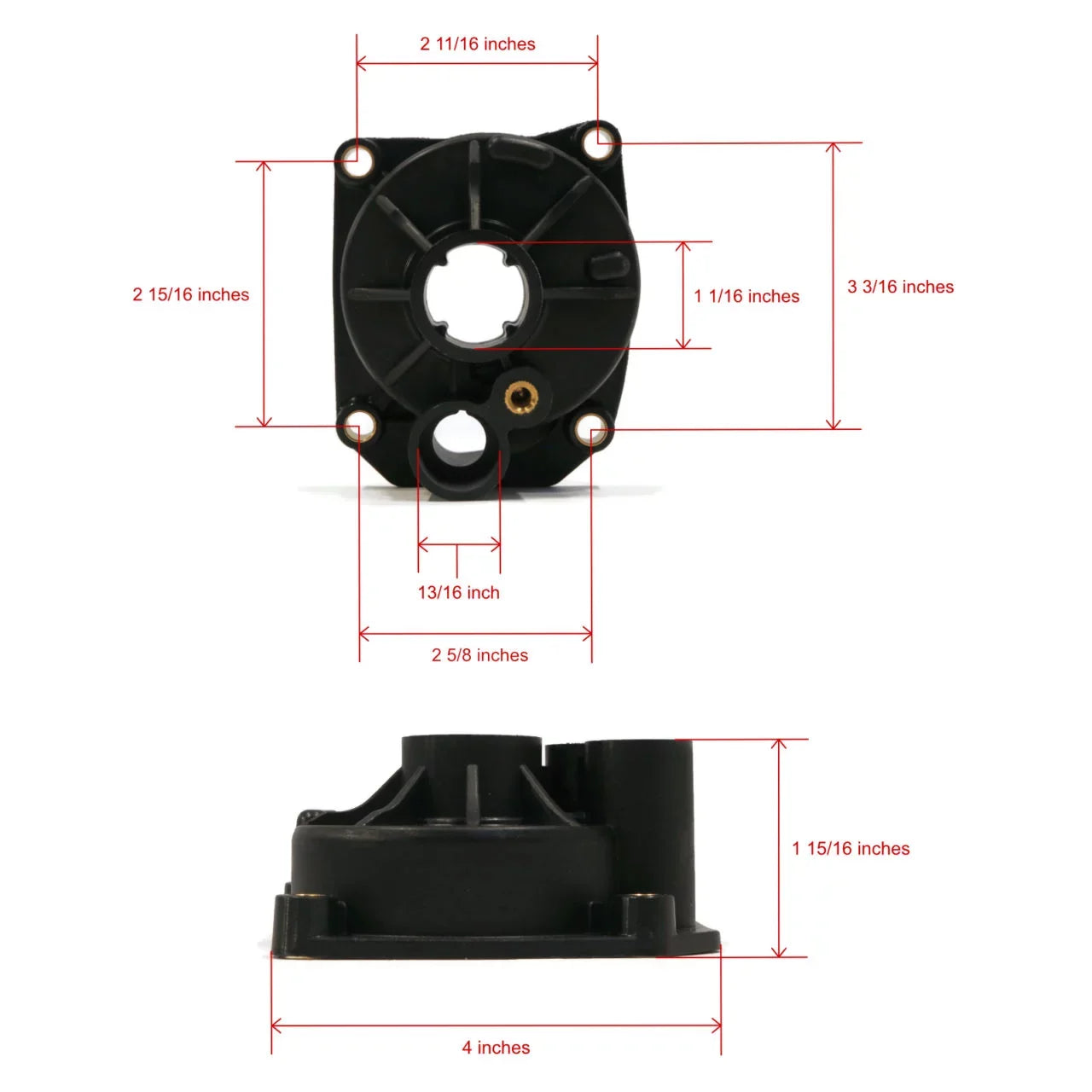 The  Shop | Water Pump Impeller Housing Repair Kit For Mallory 9-43408, 943408 Outboard Boat