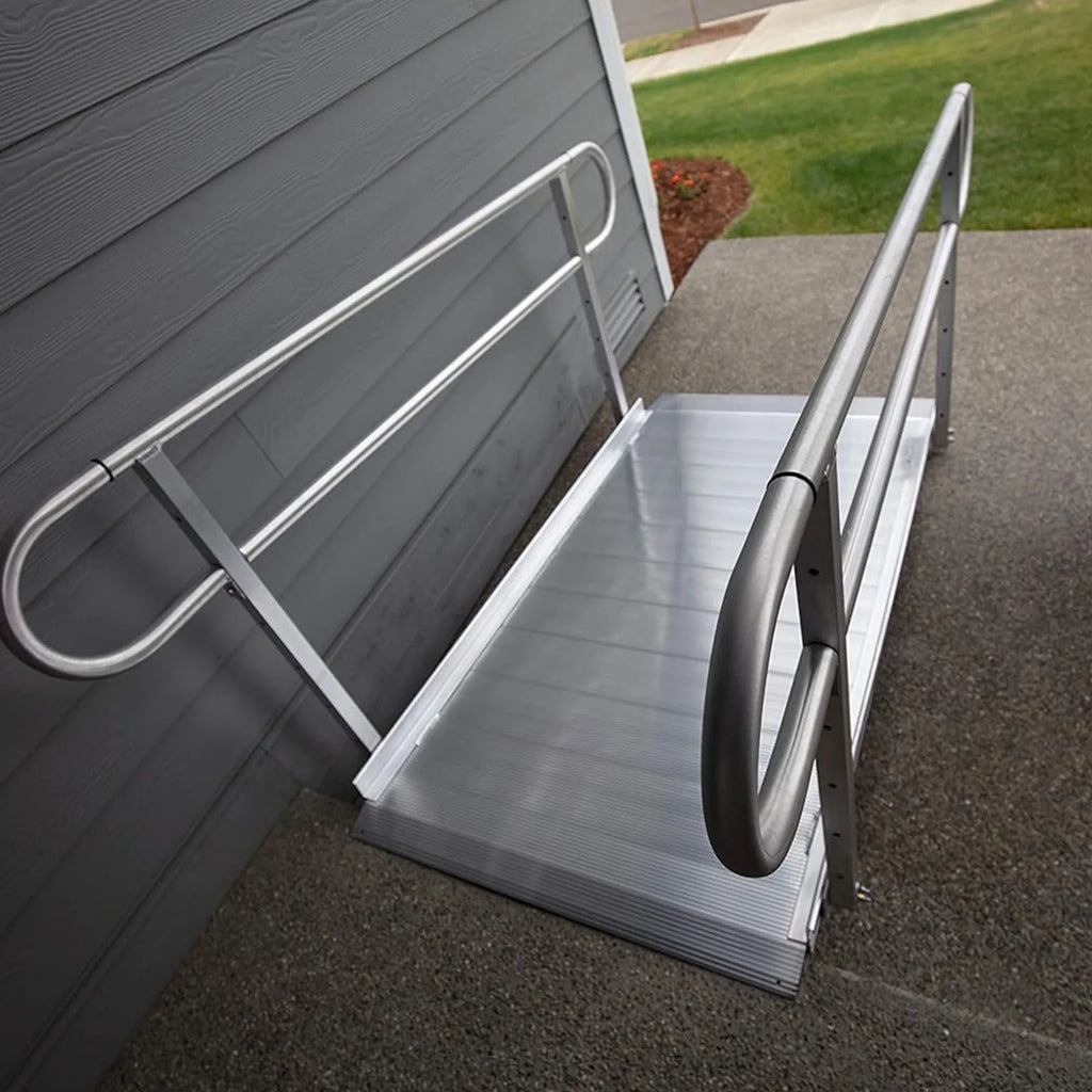 '-  3G 5 Foot Portable Wheelchair Ramp w/2 Line Handrails