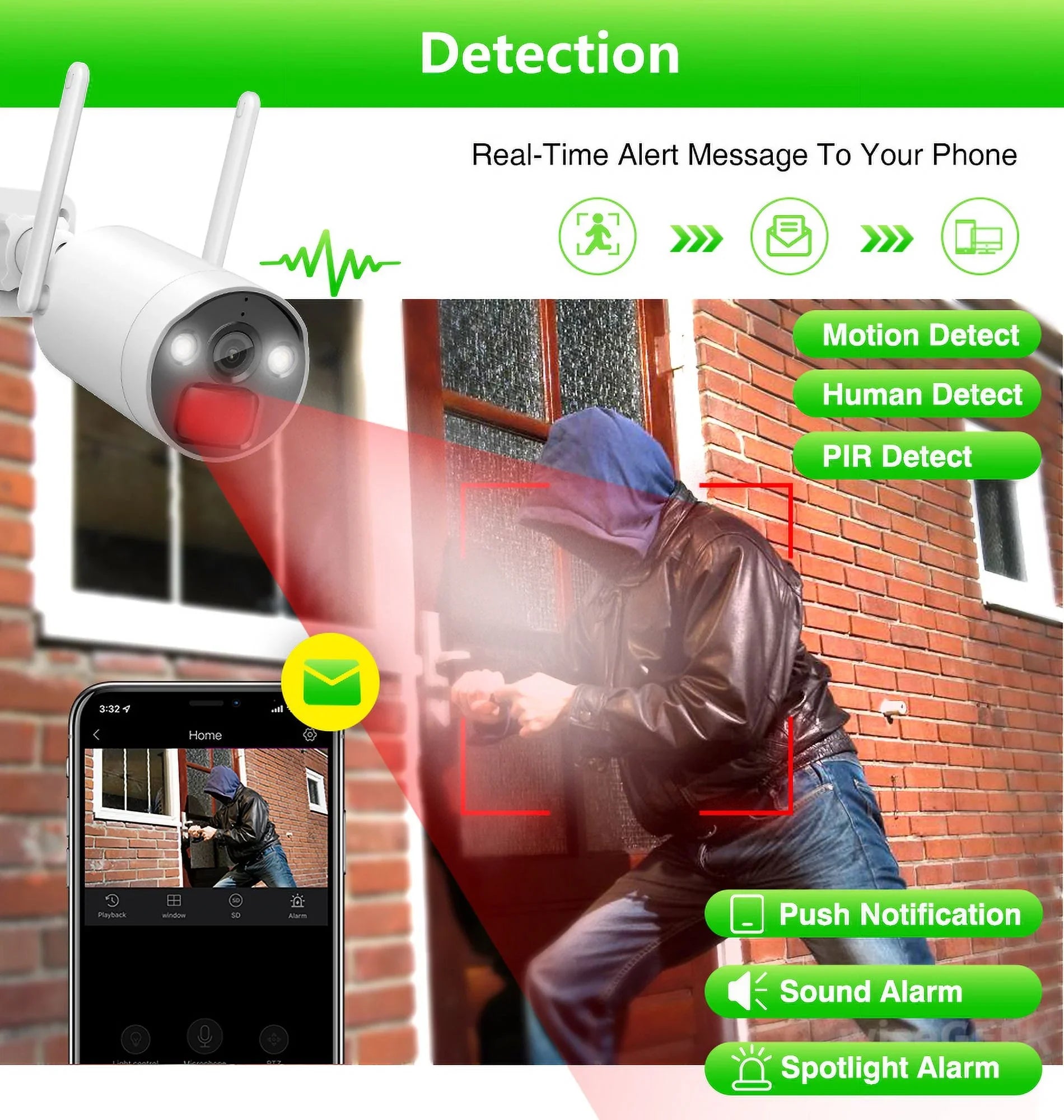 8CH WiFi  System 4Pcs 3MP Battery Camera , 4 Solar Panels ,  2.5inch  Wireless