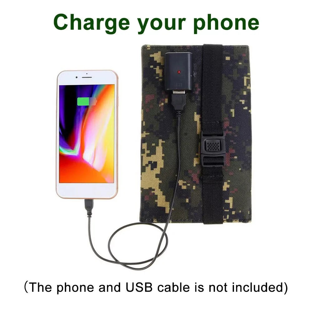 Paddsun Solar Panel Folding Power Bank 80W  Outdoor Camping Hiking Phone Charger