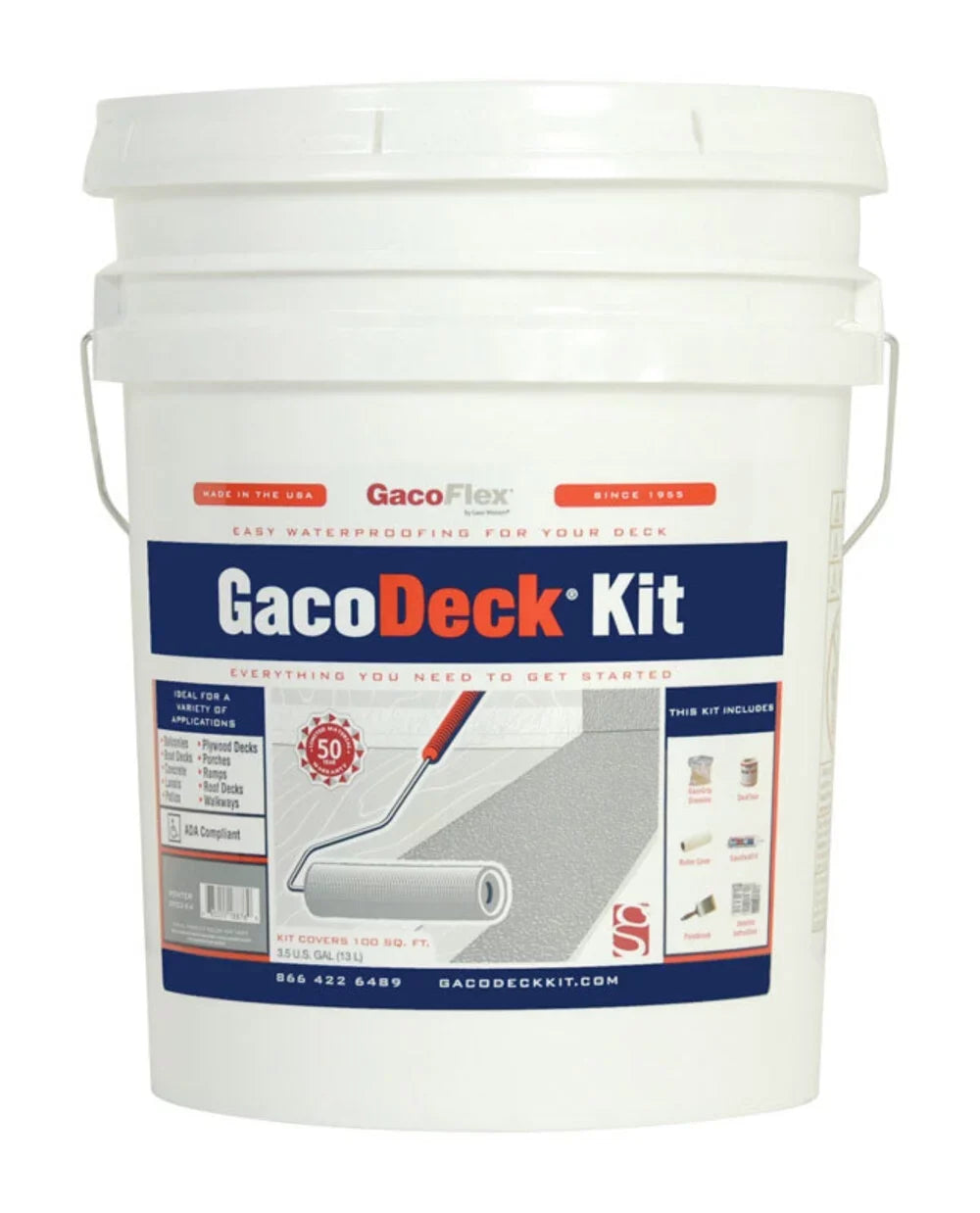 GacoFlex GacoDeck Adobe Water-Based Solid Deck Coating 3.5 gal.