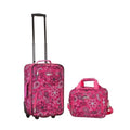 Rockland  2 Pc Pink Bandana Luggage Set
