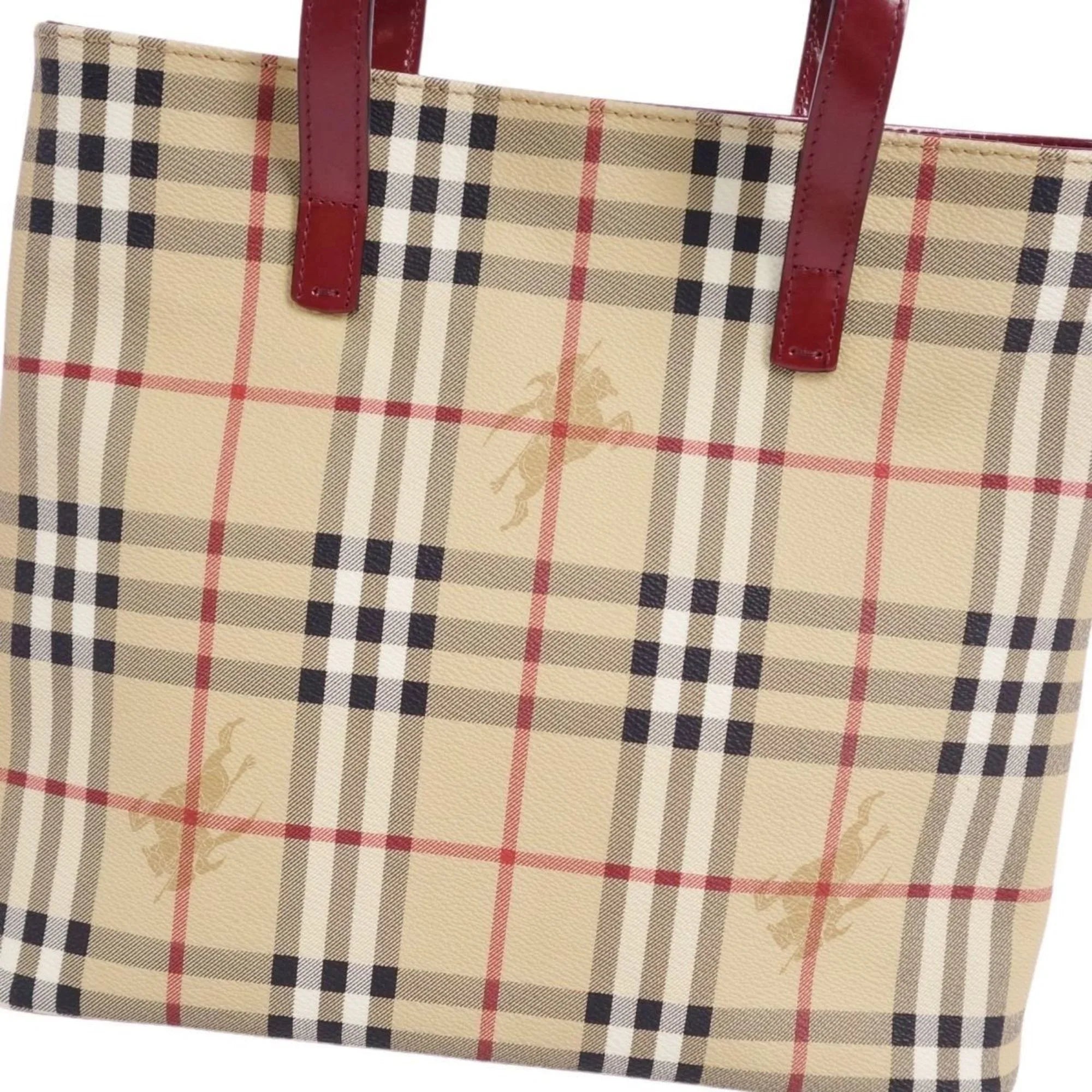 Pre-Owned Burberry London   Handbag Tote Bag Check Pattern Ladies Brown (Good)