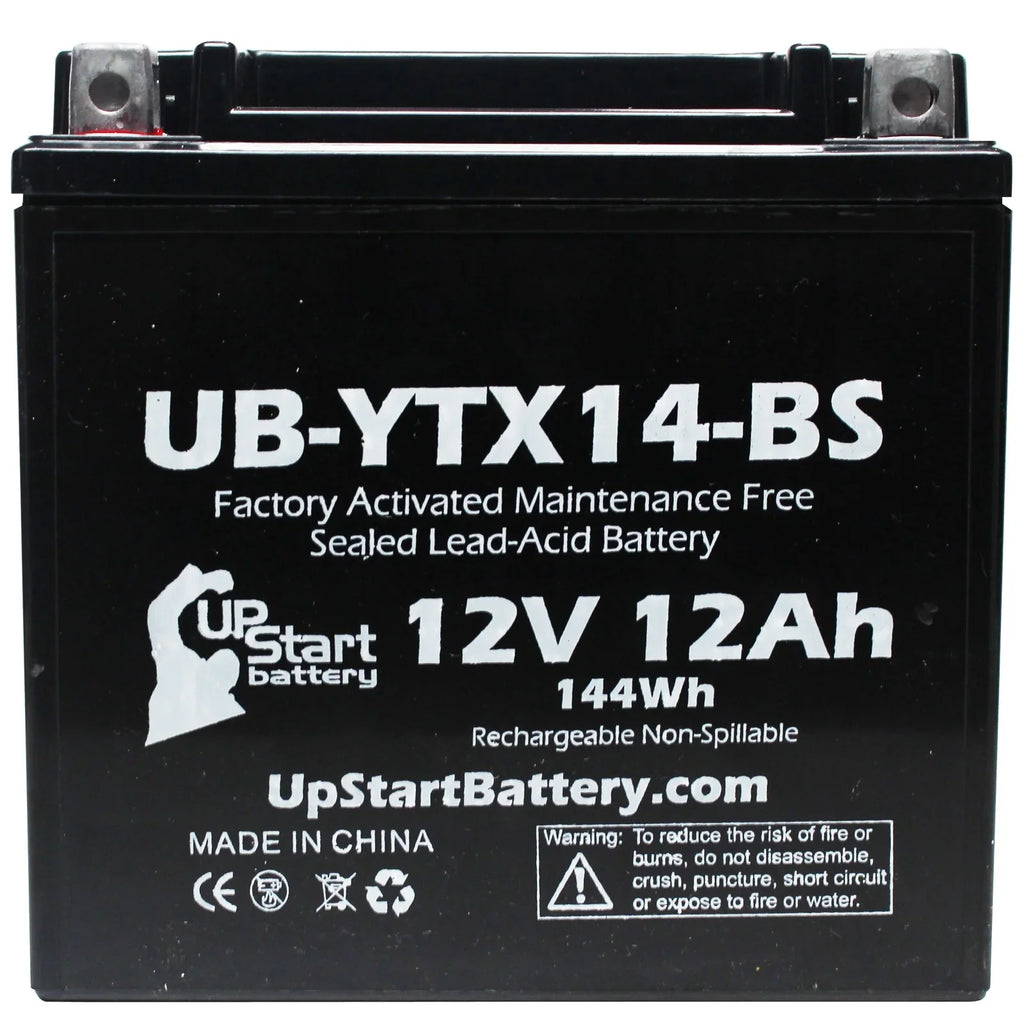 4-Pack UpStart Battery Replacement for 1998 Yamaha  1000  Factory Activated, Maintenance Free, Motorcycle Battery - 12V, 12AH, --