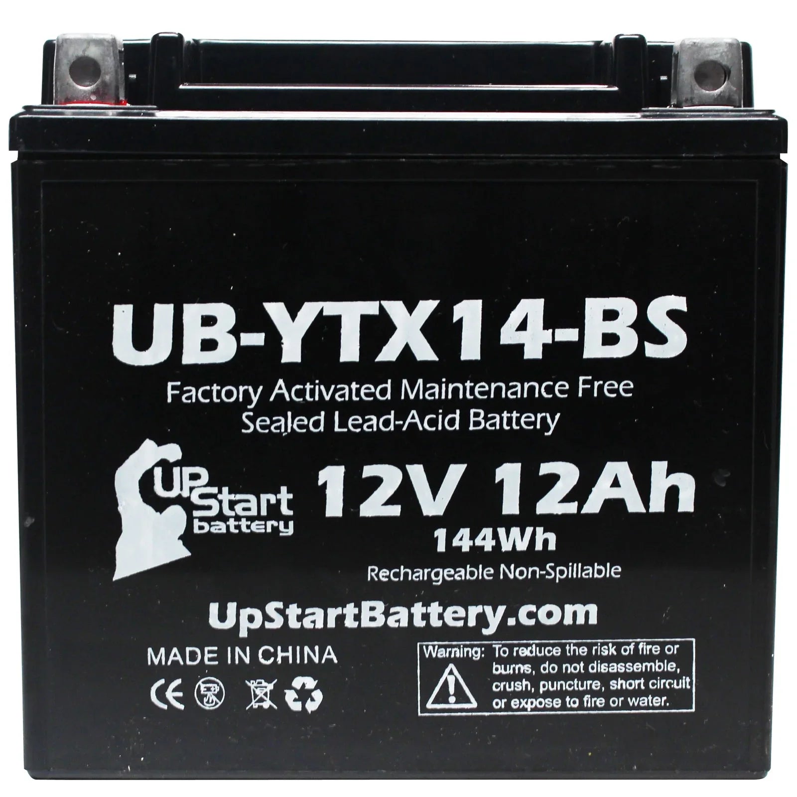 4-Pack UpStart Battery Replacement for 1998 Yamaha  1000  Factory Activated, Maintenance Free, Motorcycle Battery - 12V, 12AH, --