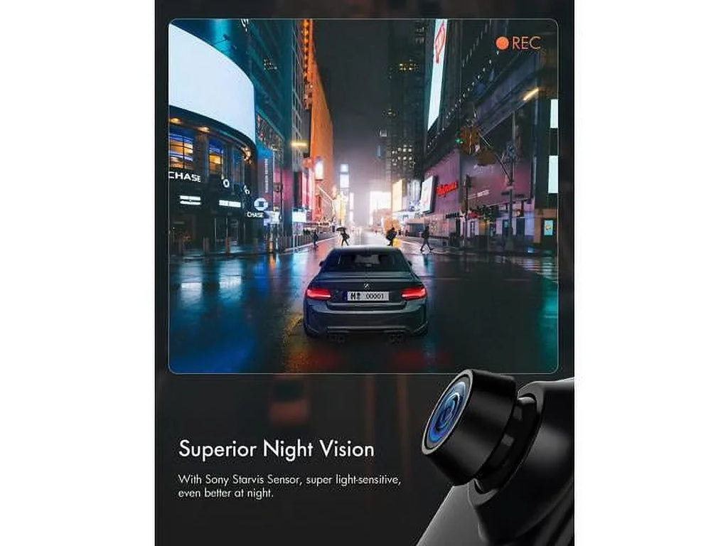 4K 12" Rear View Mirror Camera, Backup Camera, , Superior Sensor for Enhanced Night Vision, -Sensor, Parking Assistance for Cars Trucks